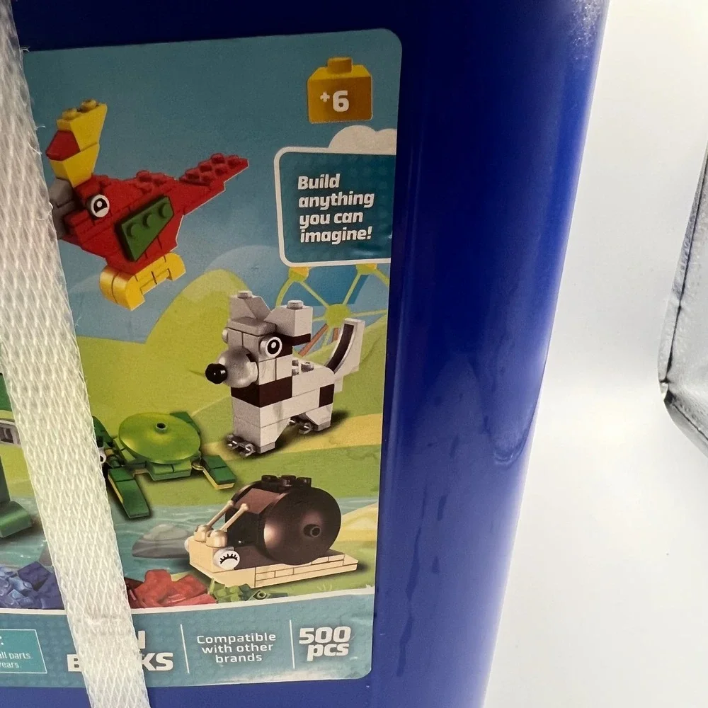 Happy Line Cubic Adventure 500 Piece Building Blocks Set Blue Bucket 640249 NEW